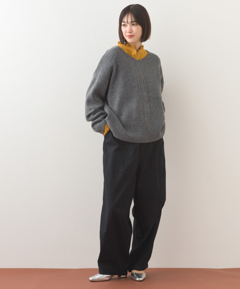 【OMNES】ワッシャーダンプ＆デニムバルーンカーゴパンツ【253W427OMN067】