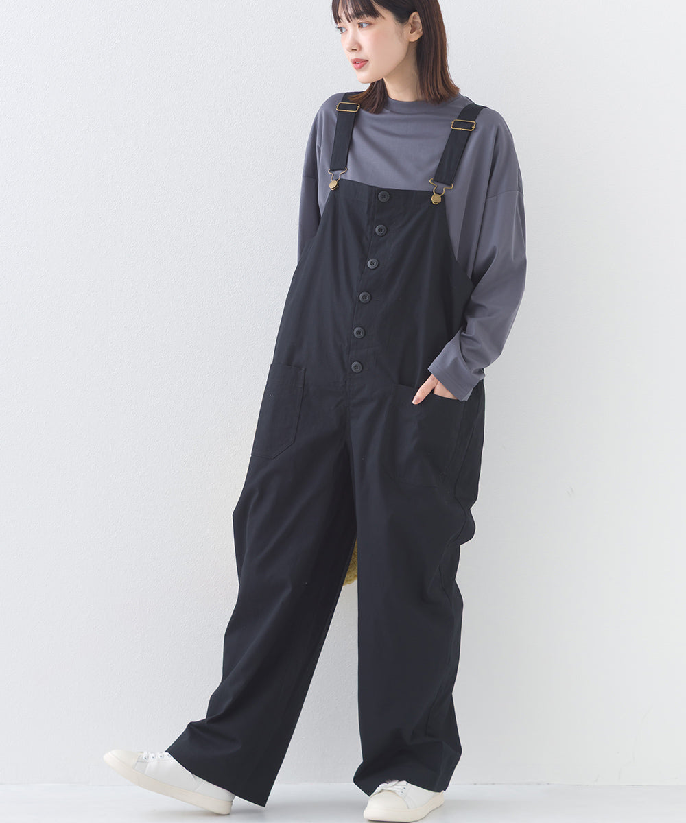 【OMNES】ワッシャーダンプ＆デニムサロペット【253W427OMN068】