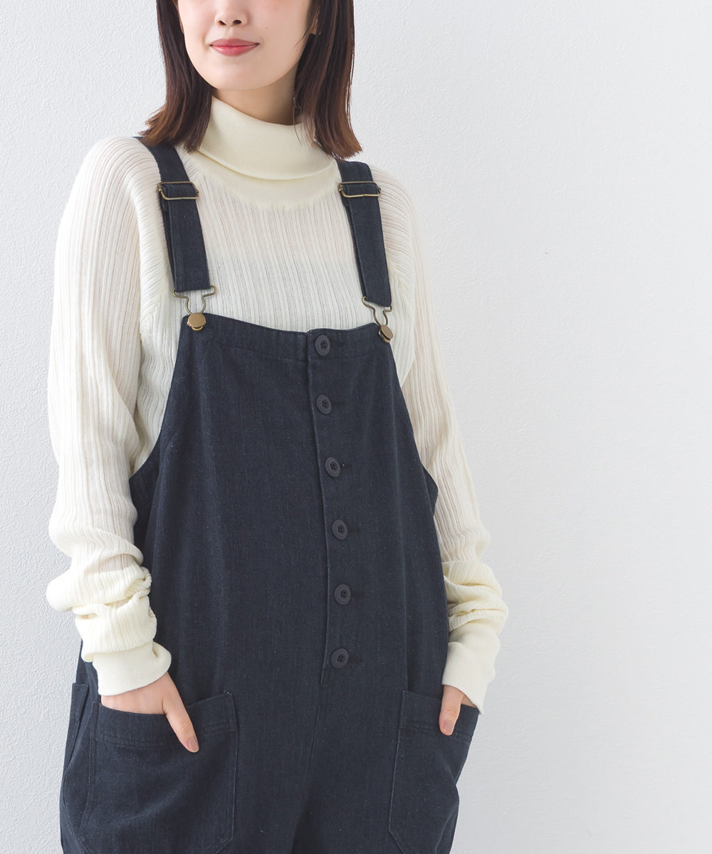 【OMNES】ワッシャーダンプ＆デニムサロペット【253W427OMN068】