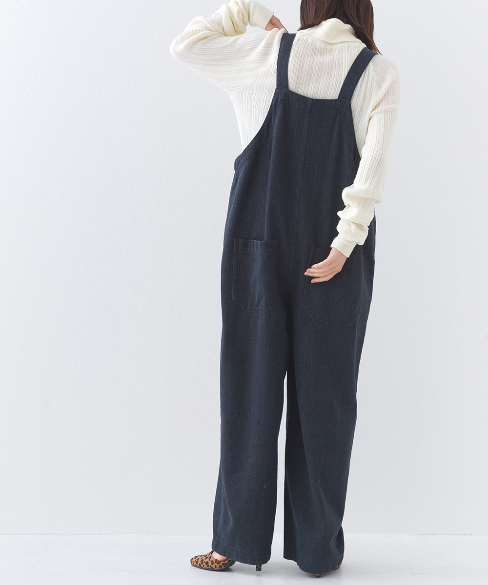 【OMNES】ワッシャーダンプ＆デニムサロペット【253W427OMN068】