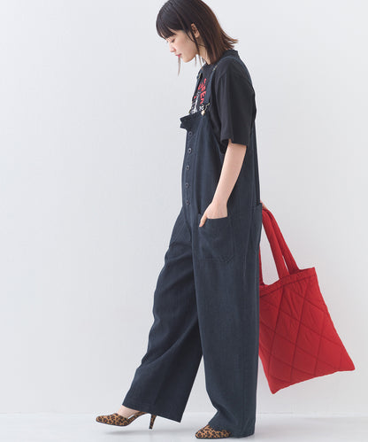 【OMNES】ワッシャーダンプ＆デニムサロペット【253W427OMN068】