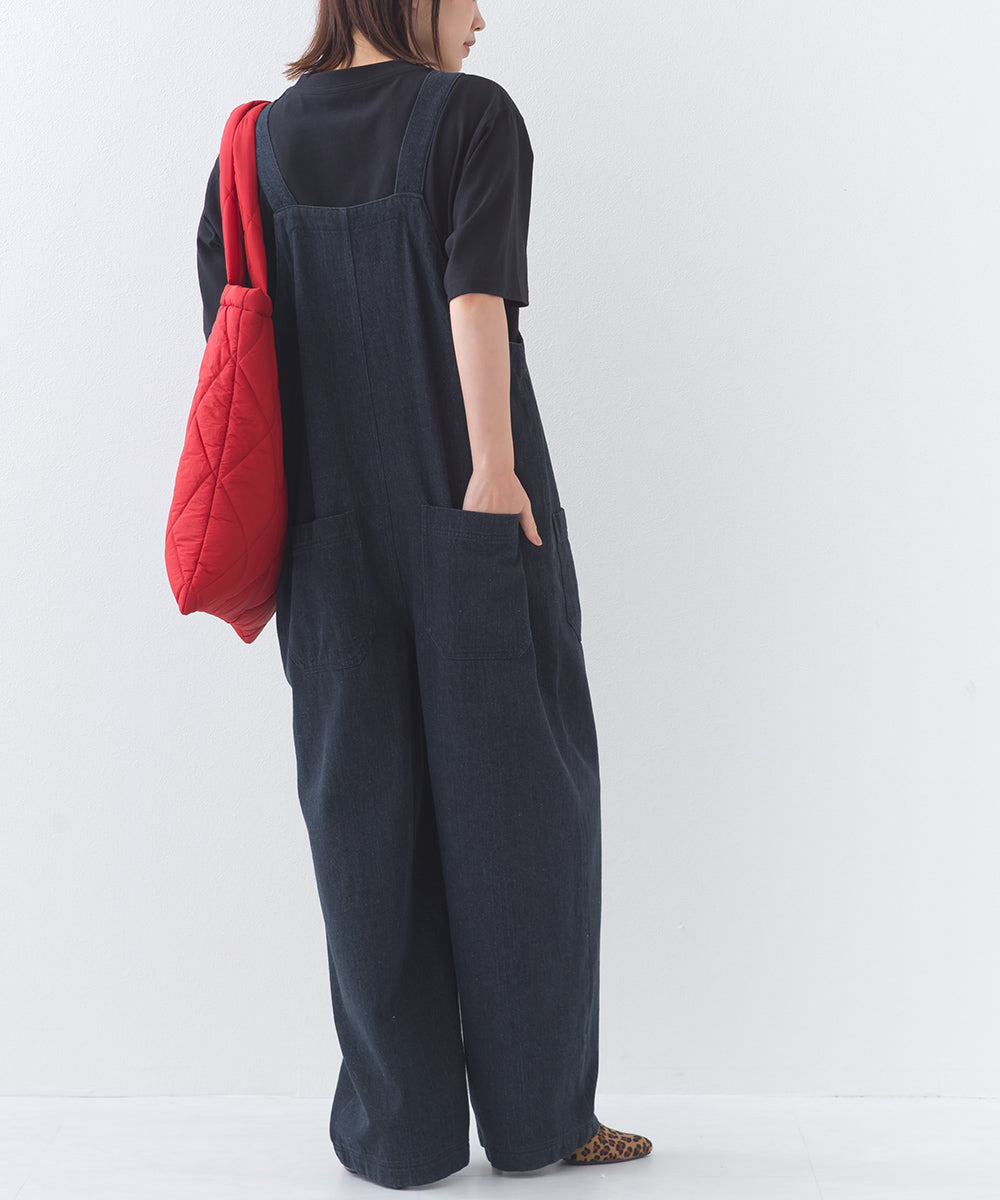 【OMNES】ワッシャーダンプ＆デニムサロペット【253W427OMN068】