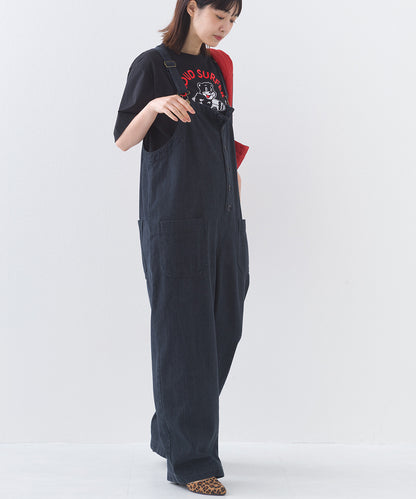 【OMNES】ワッシャーダンプ＆デニムサロペット【253W427OMN068】