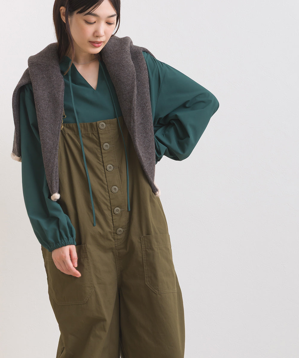 【OMNES】ワッシャーダンプ＆デニムサロペット【253W427OMN068】
