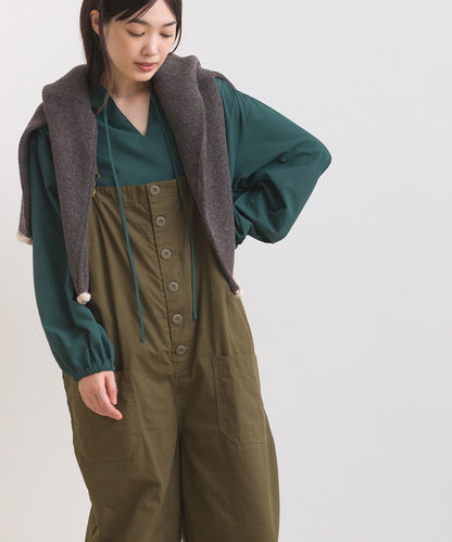 【OMNES】ワッシャーダンプ＆デニムサロペット【253W427OMN068】