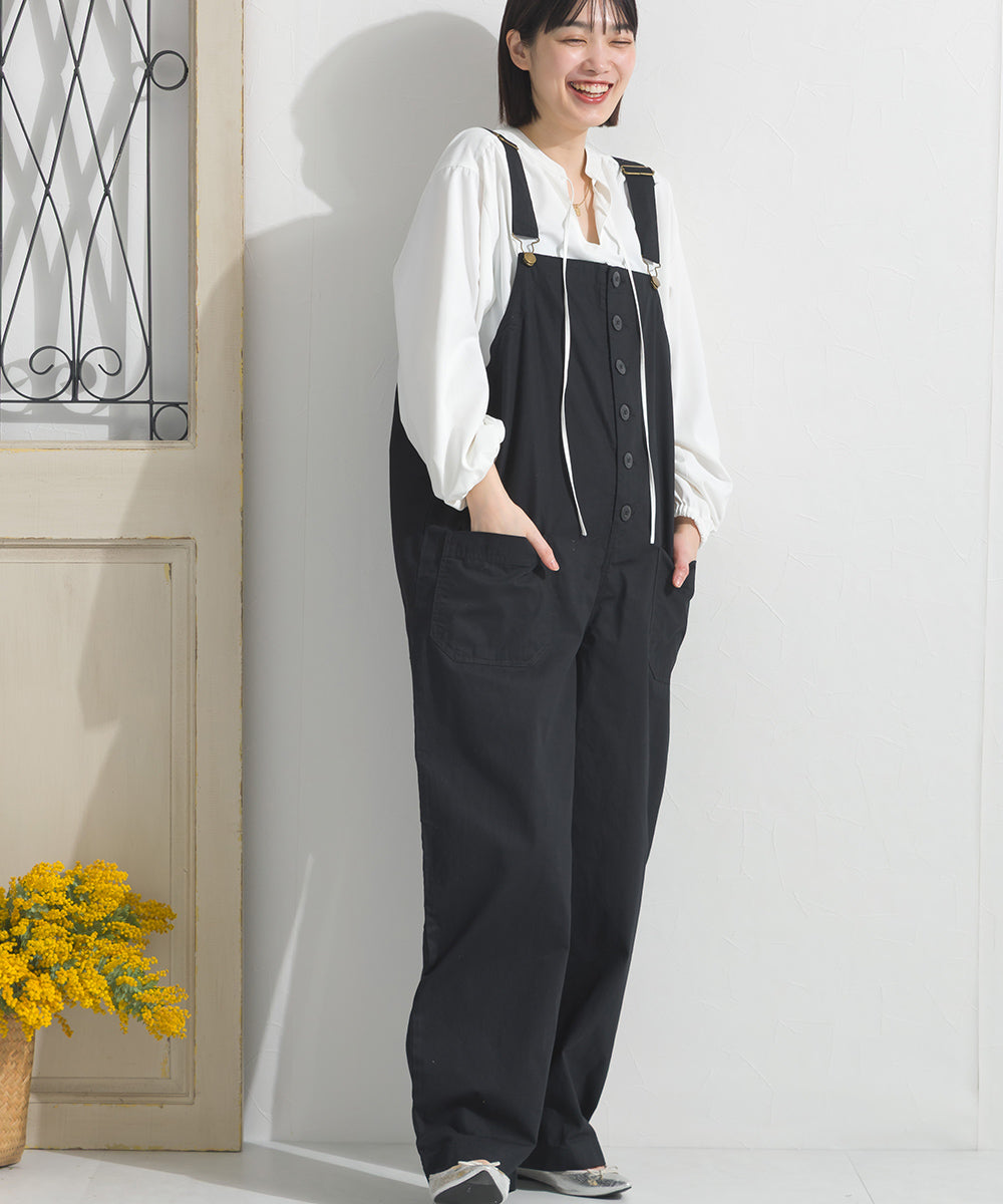 OMNES】ワッシャーダンプ＆デニムサロペット【253W427OMN068】