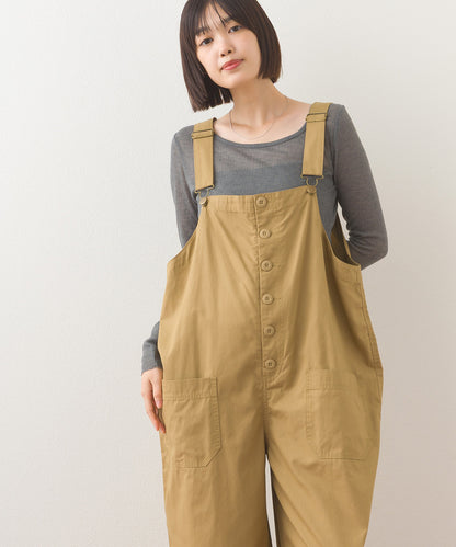 【OMNES】ワッシャーダンプ＆デニムサロペット【253W427OMN068】