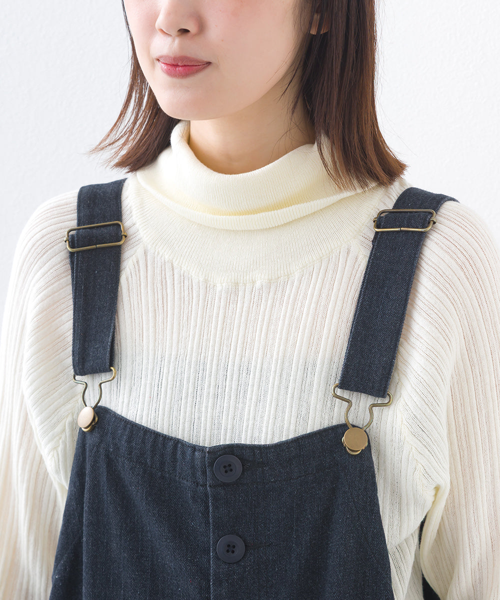 【OMNES】ワッシャーダンプ＆デニムサロペット【253W427OMN068】
