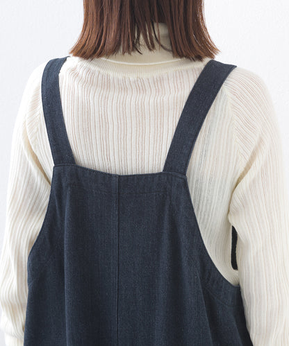 【OMNES】ワッシャーダンプ＆デニムサロペット【253W427OMN068】