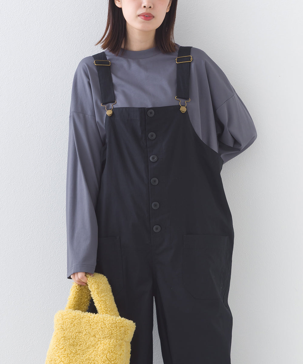 【OMNES】ワッシャーダンプ＆デニムサロペット【253W427OMN068】