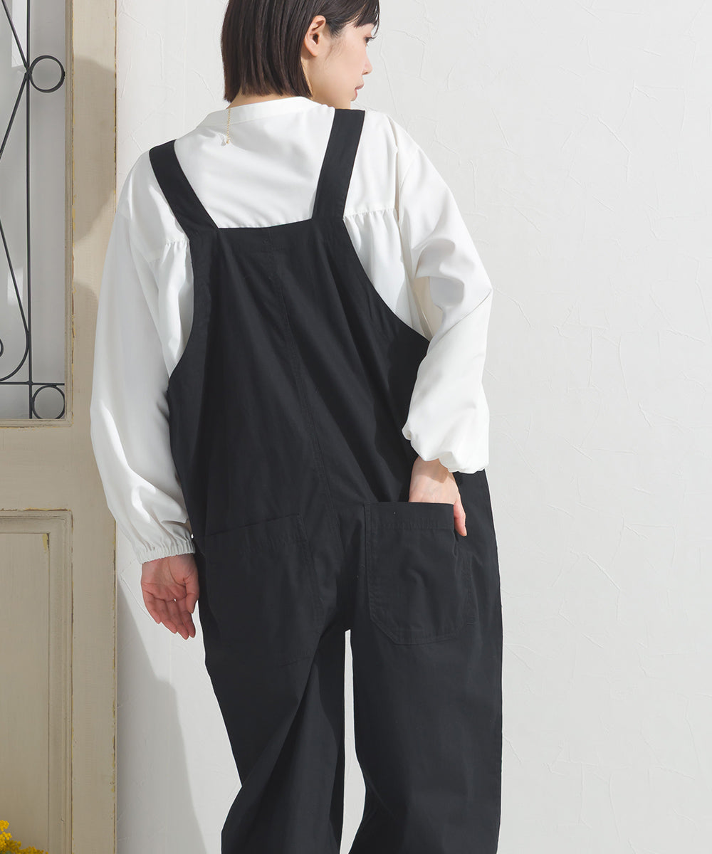 【OMNES】ワッシャーダンプ＆デニムサロペット【253W427OMN068】