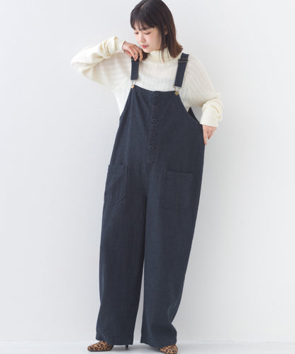 【OMNES】ワッシャーダンプ＆デニムサロペット【253W427OMN068】