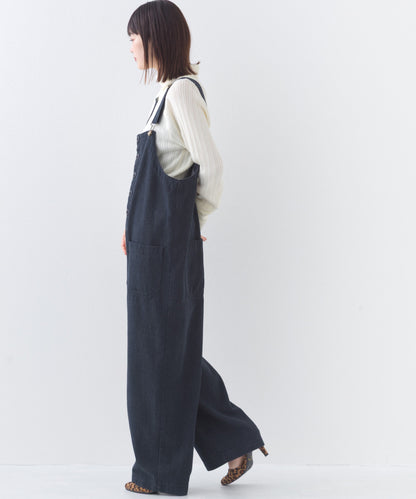 【OMNES】ワッシャーダンプ＆デニムサロペット【253W427OMN068】