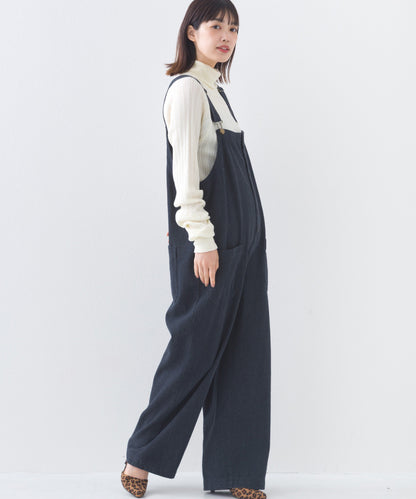 【OMNES】ワッシャーダンプ＆デニムサロペット【253W427OMN068】