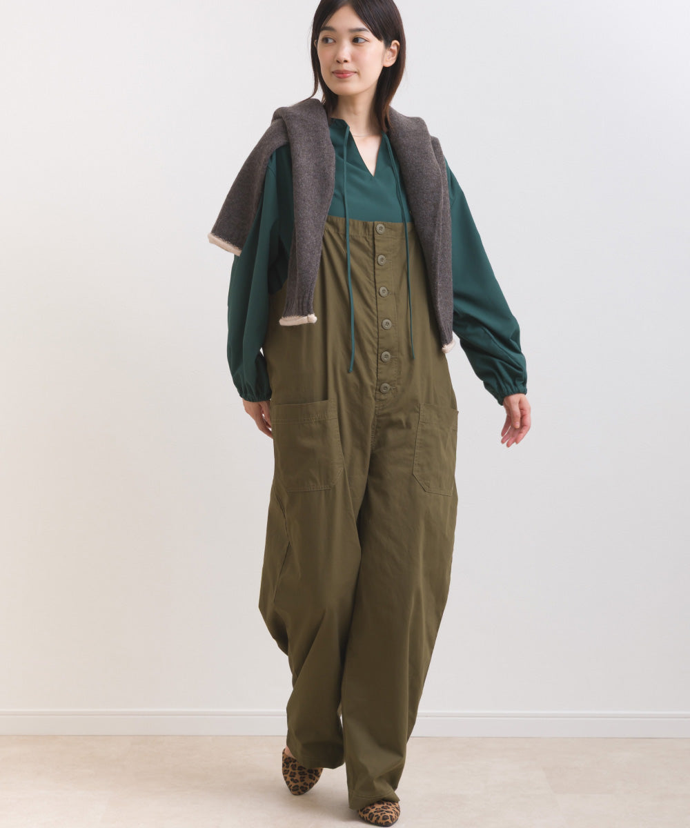 【OMNES】ワッシャーダンプ＆デニムサロペット【253W427OMN068】