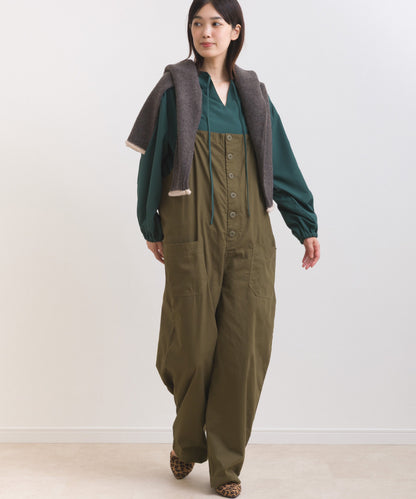 【OMNES】ワッシャーダンプ＆デニムサロペット【253W427OMN068】