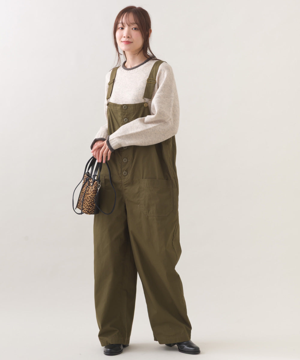 【OMNES】ワッシャーダンプ＆デニムサロペット【253W427OMN068】