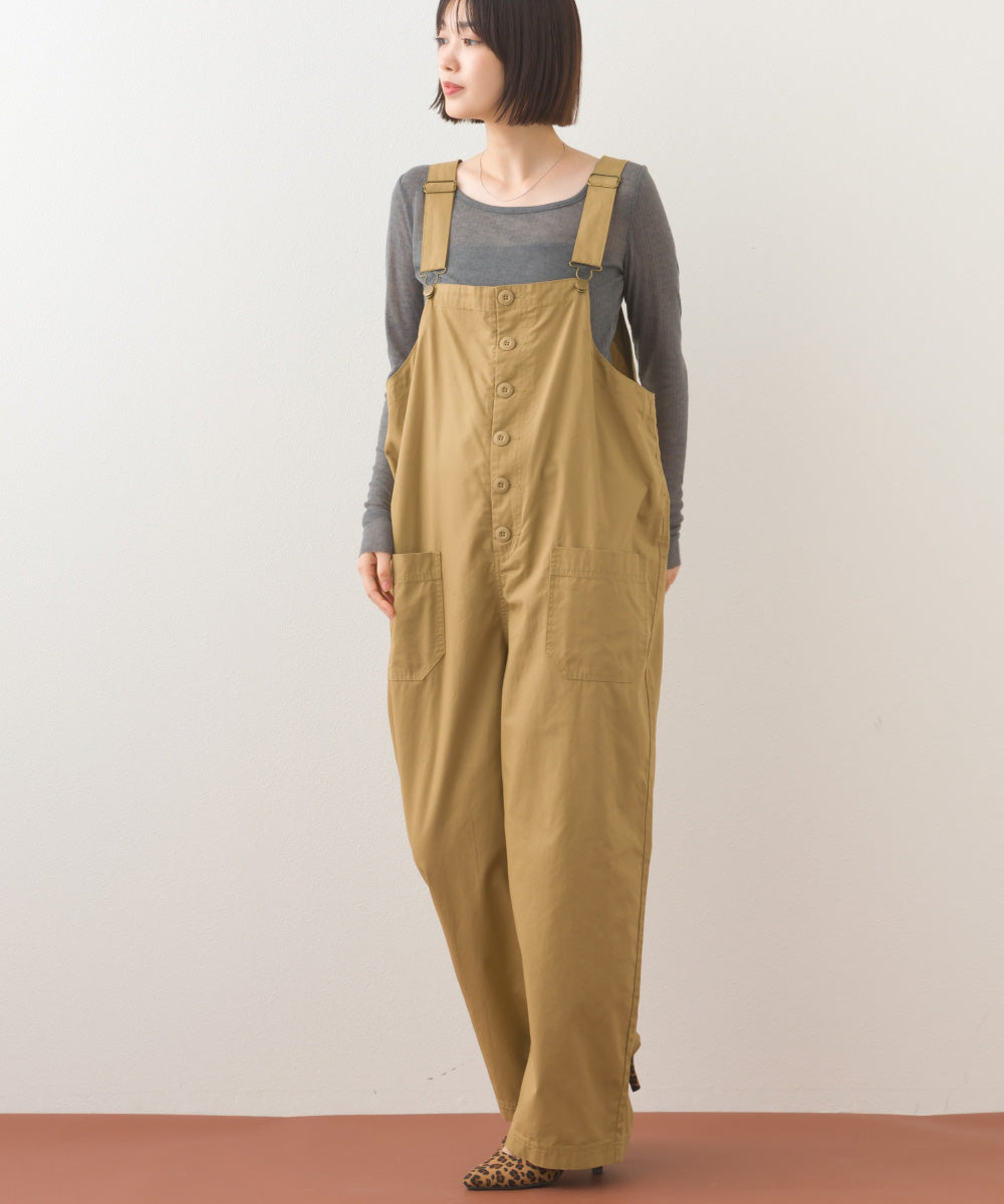 【OMNES】ワッシャーダンプ＆デニムサロペット【253W427OMN068】