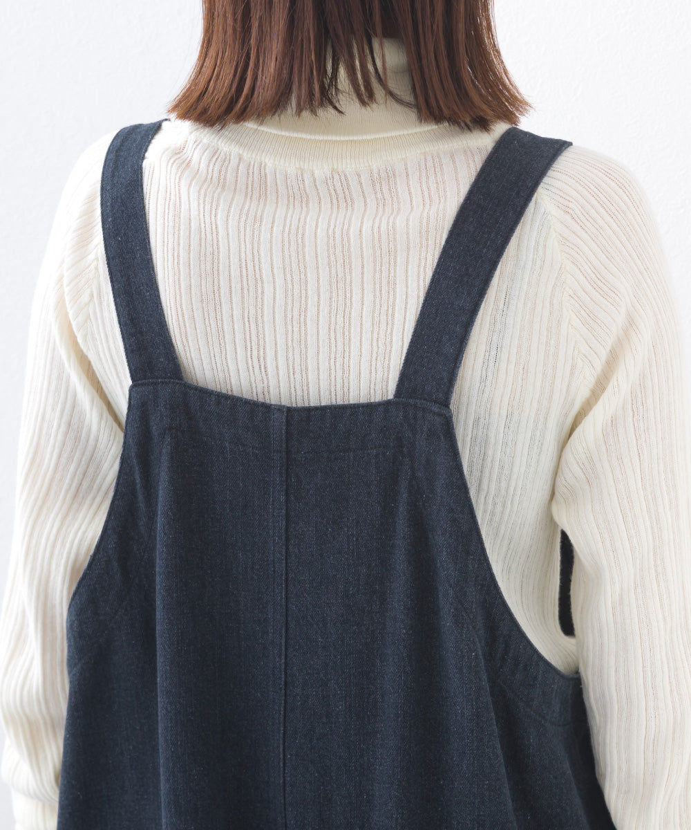 OMNES】ワッシャーダンプ＆デニムサロペット【253W427OMN068】