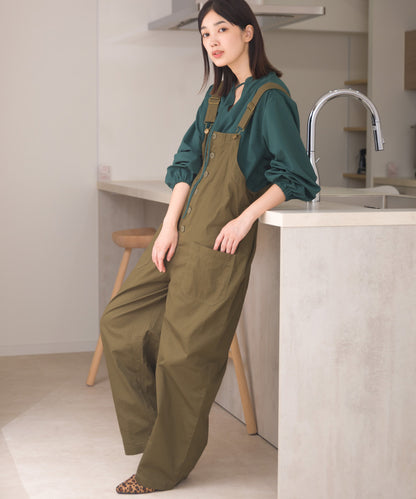 【OMNES】ワッシャーダンプ＆デニムサロペット【253W427OMN068】