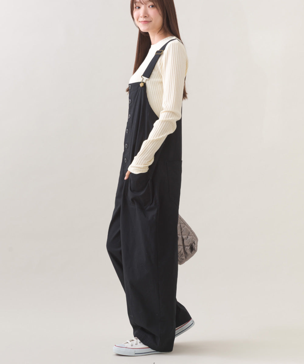 【OMNES】ワッシャーダンプ＆デニムサロペット【253W427OMN068】