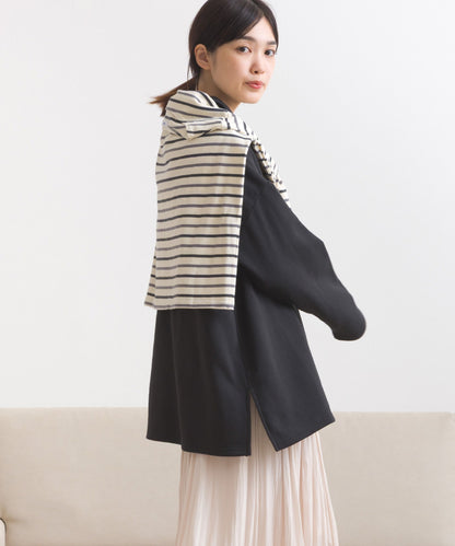 【OMNES】テック裏毛ポロスウェット長袖プルオーバー【253W427OMN076】