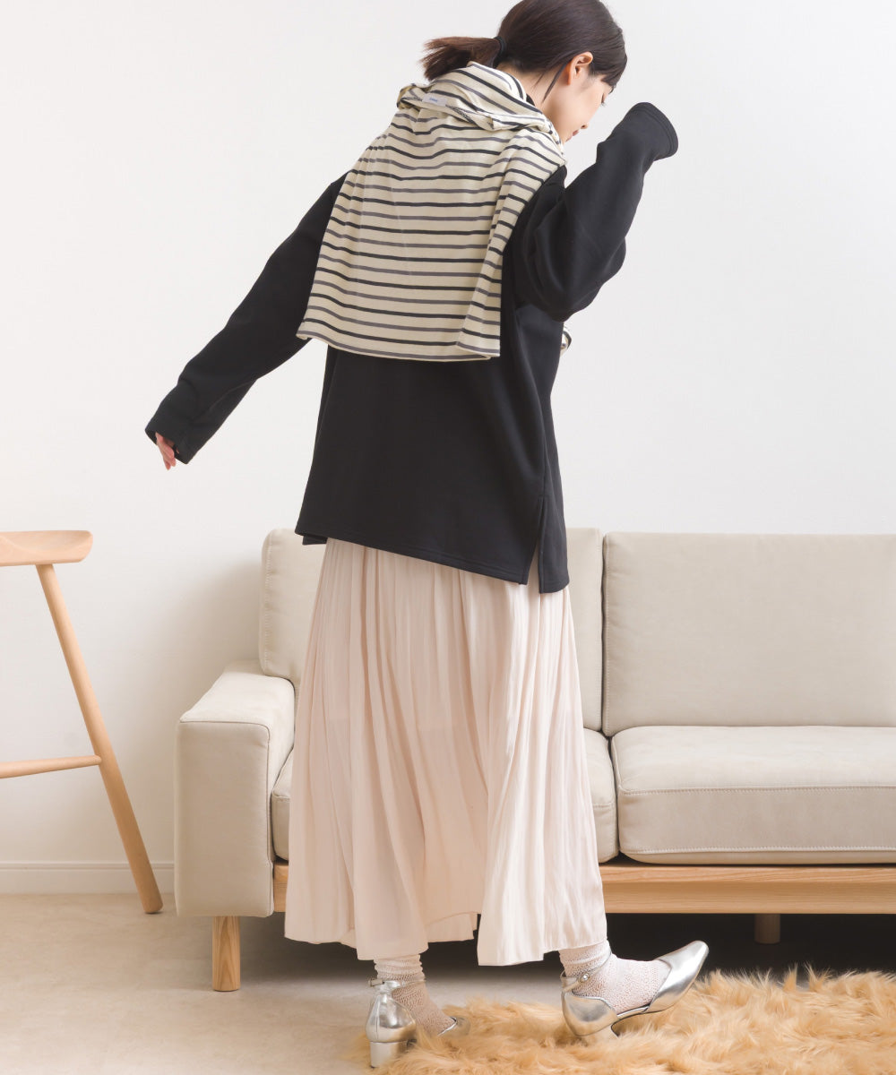 【OMNES】テック裏毛ポロスウェット長袖プルオーバー【253W427OMN076】