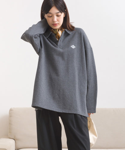 【OMNES】テック裏毛ポロスウェット長袖プルオーバー【253W427OMN076】