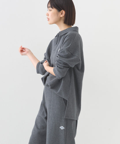 【OMNES】テック裏毛ポロスウェット長袖プルオーバー【253W427OMN076】