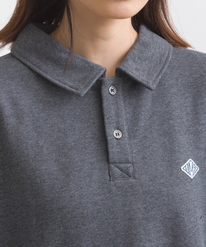 【OMNES】テック裏毛ポロスウェット長袖プルオーバー【253W427OMN076】