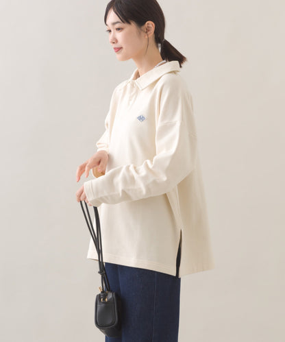 【OMNES】テック裏毛ポロスウェット長袖プルオーバー【253W427OMN076】