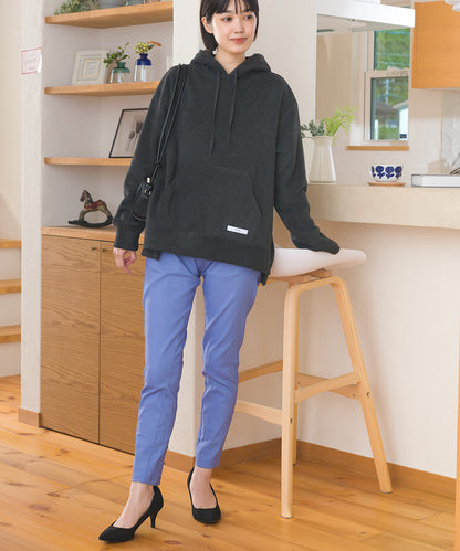 【OMNES】美脚ストレッチ テーパードシルエットタックパンツ 裏起毛【253W432OMN089】