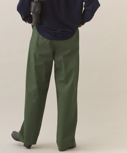 【OMNES】ハイウエストツータックチノパンツ【253W432OMN118】