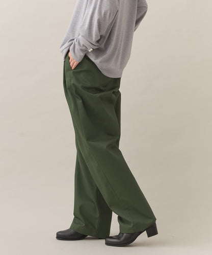 【OMNES】ハイウエストツータックチノパンツ【253W432OMN118】