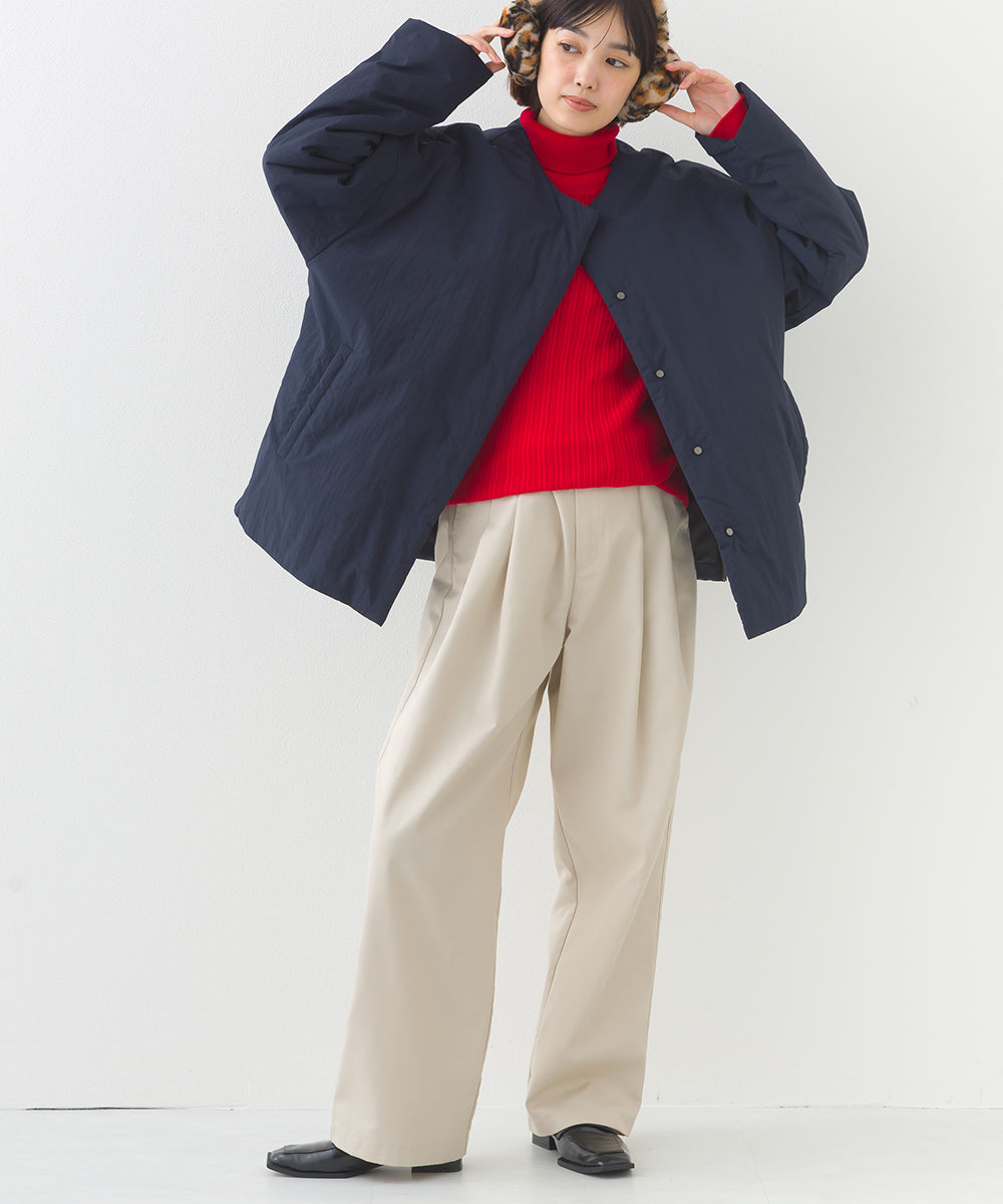 【OMNES】ハイウエストツータックチノパンツ【253W432OMN118】