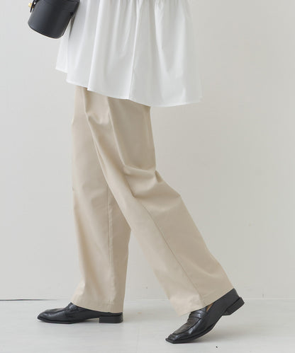 【OMNES】ハイウエストツータックチノパンツ【253W432OMN118】