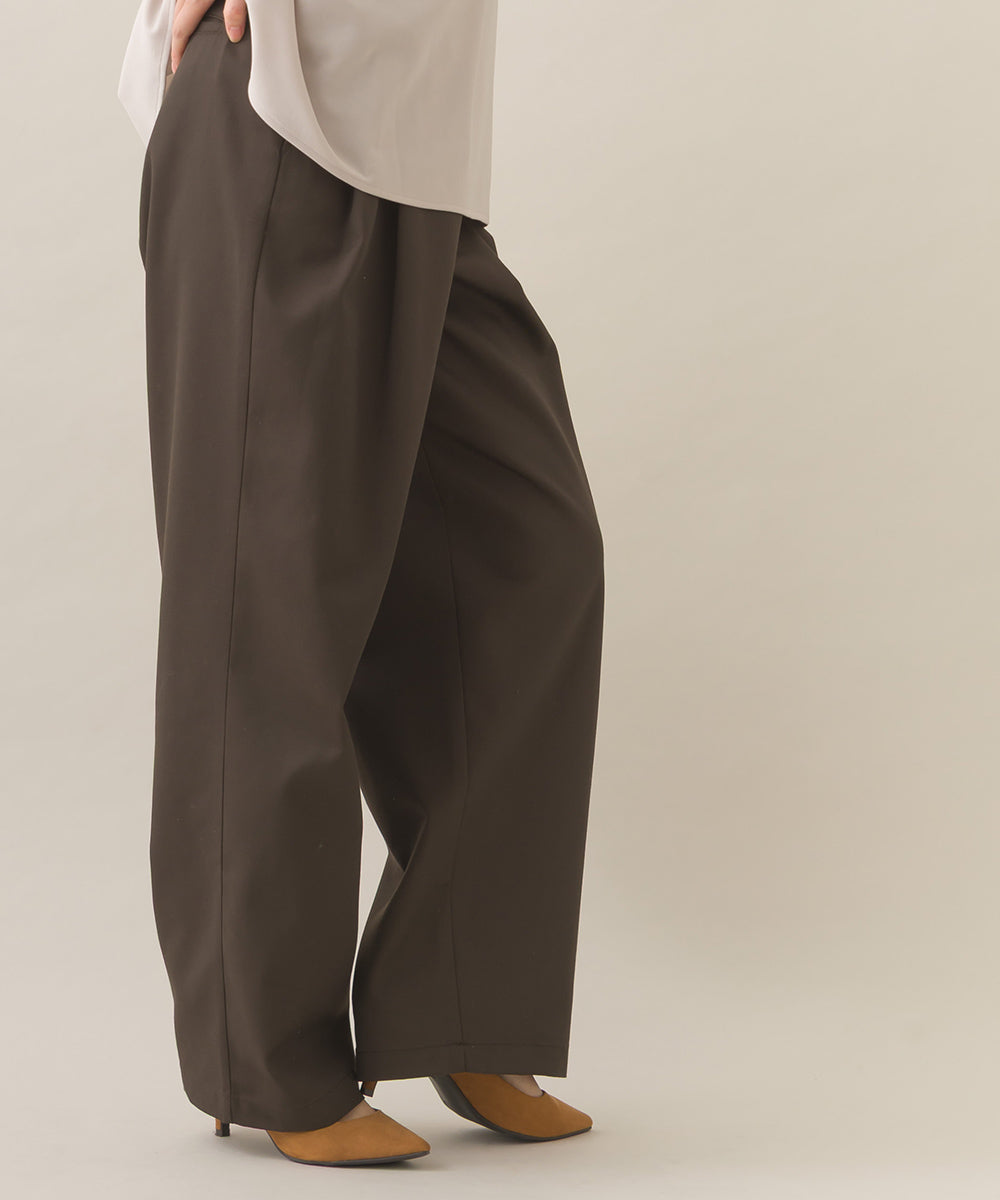 【OMNES】ハイウエストツータックチノパンツ【253W432OMN118】