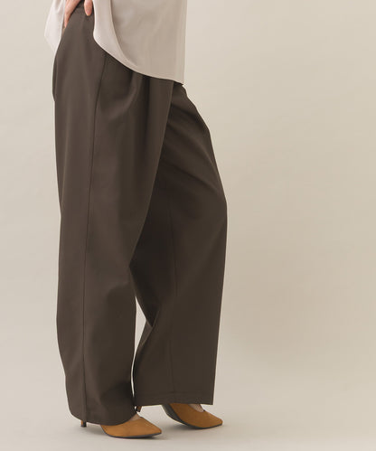 【OMNES】ハイウエストツータックチノパンツ【253W432OMN118】