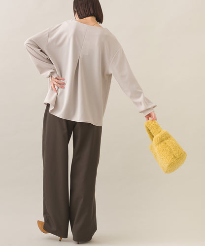 【OMNES】ハイウエストツータックチノパンツ【253W432OMN118】