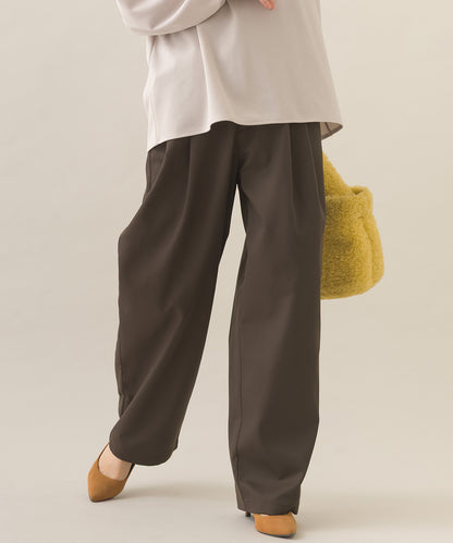 【OMNES】ハイウエストツータックチノパンツ【253W432OMN118】