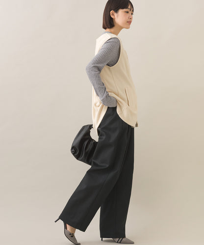 【OMNES】ハイウエストツータックチノパンツ【253W432OMN118】