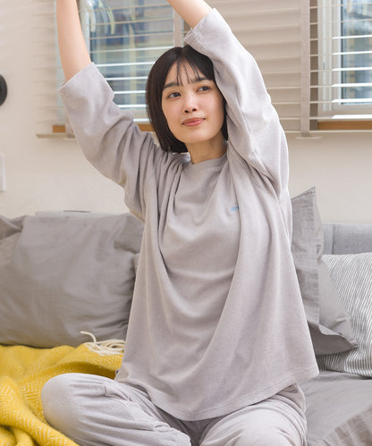 【arbol】ユニセックス パイル長袖Tシャツ ルームウェア【253W430ALB002】