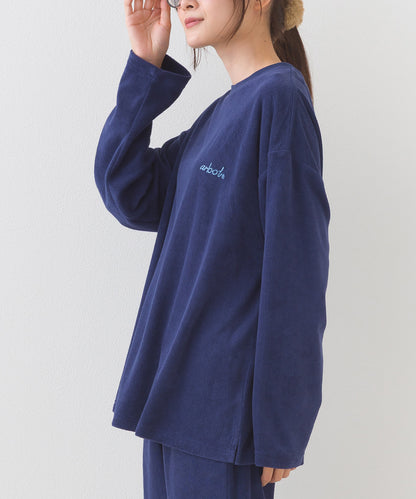 【arbol】ユニセックス パイル長袖Tシャツ ルームウェア【253W430ALB002】
