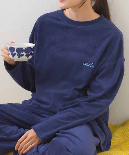 【arbol】ユニセックス パイル長袖Tシャツ ルームウェア【253W430ALB002】