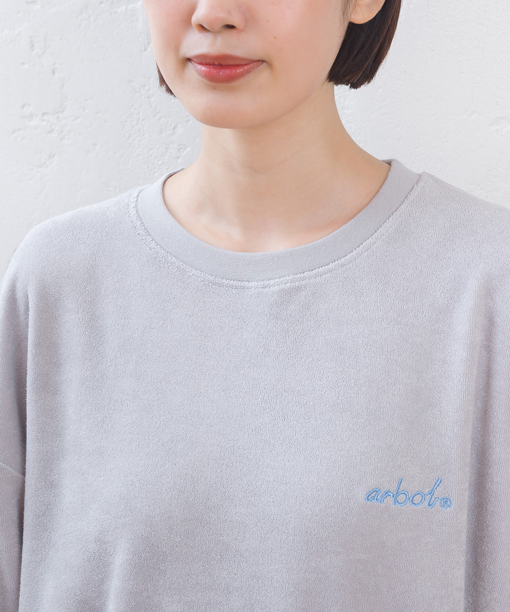 【arbol】ユニセックス パイル長袖Tシャツ ルームウェア【253W430ALB002】