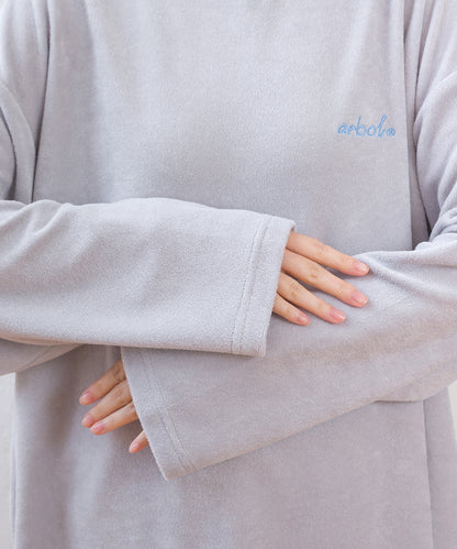 【arbol】ユニセックス パイル長袖Tシャツ ルームウェア【253W430ALB002】