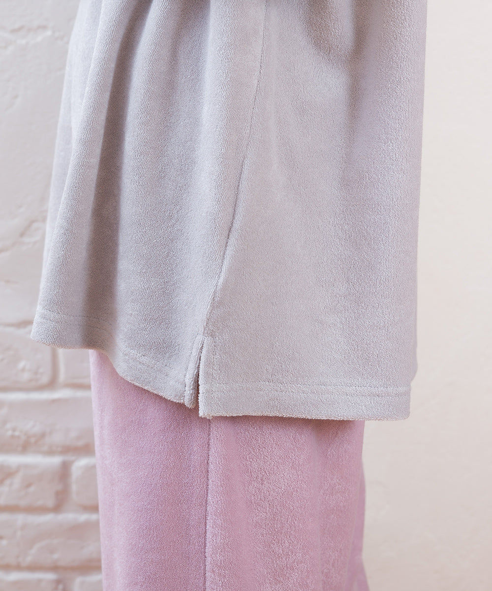 【arbol】ユニセックス パイル長袖Tシャツ ルームウェア【253W430ALB002】