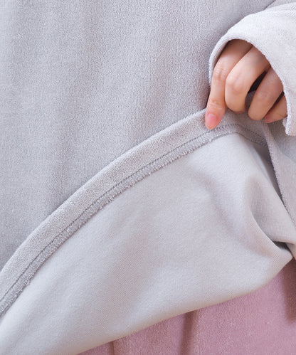 【arbol】ユニセックス パイル長袖Tシャツ ルームウェア【253W430ALB002】