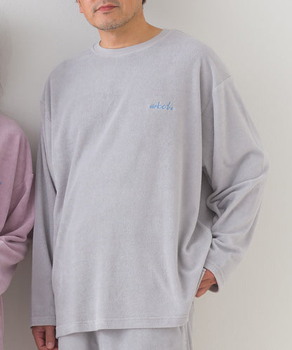 【arbol】ユニセックス パイル長袖Tシャツ ルームウェア【253W430ALB002】