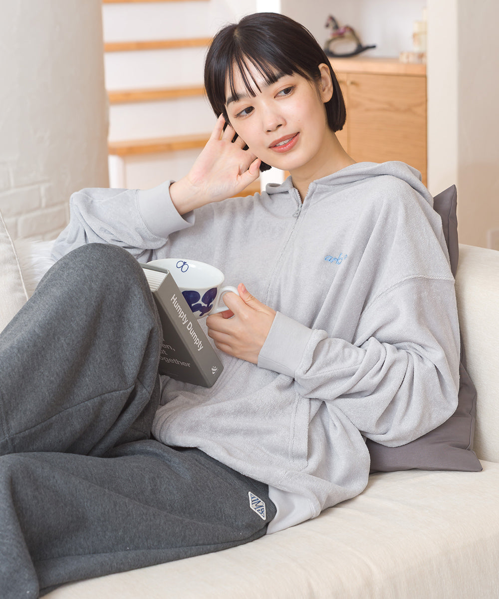 【arbol】ユニセックス パイルZIPパーカー ルームウェア【253W430ALB003】